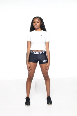 womens cop & carry biker shorts