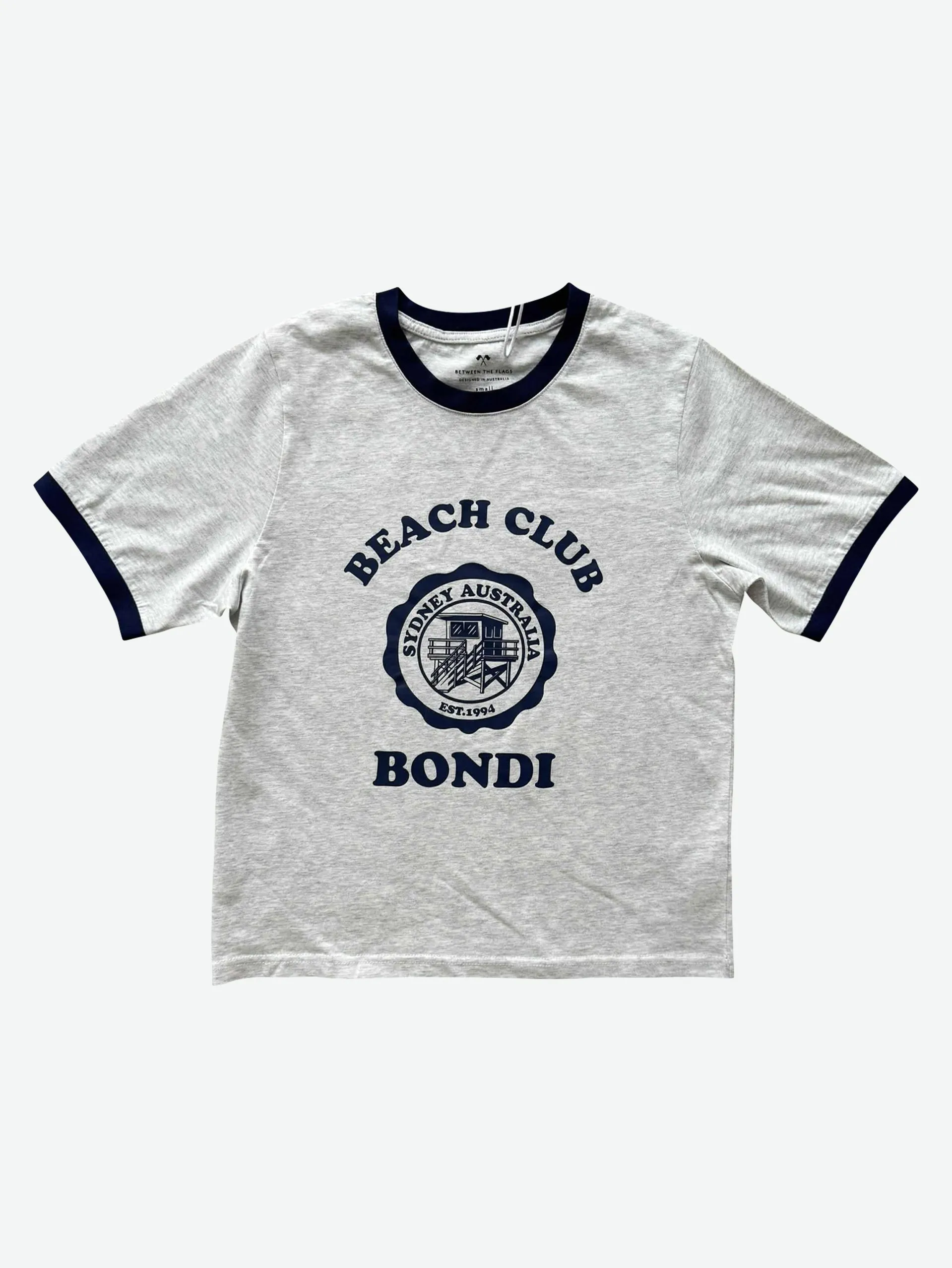 Women's Ringer Tee (Snow Marle)