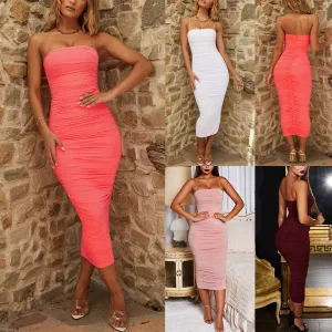 Women's Slim-fit Midi Slip Dress