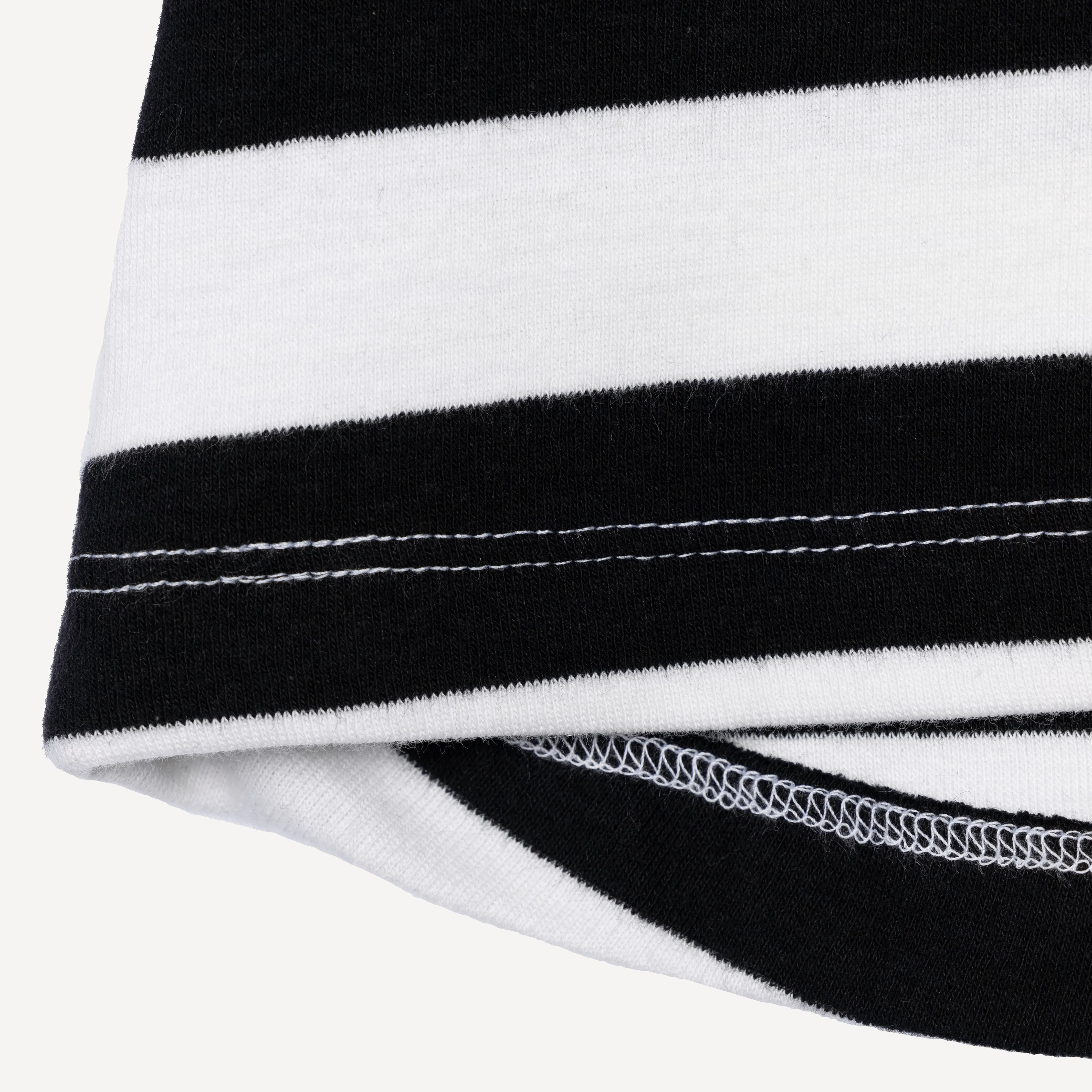 Womens Stripe High Neck Tank - Black / White