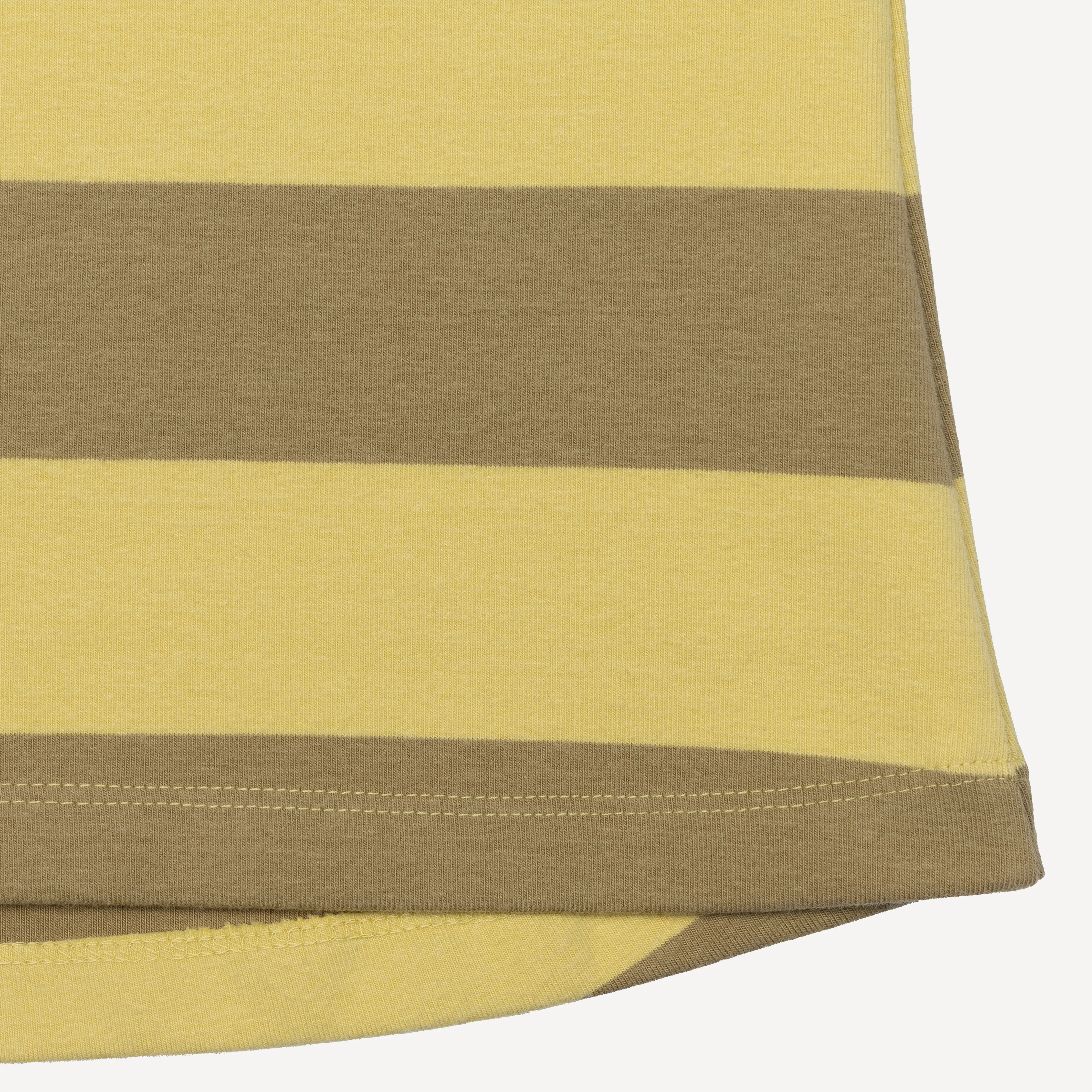 Womens Stripe High Neck Tank - Raffia / Kelp
