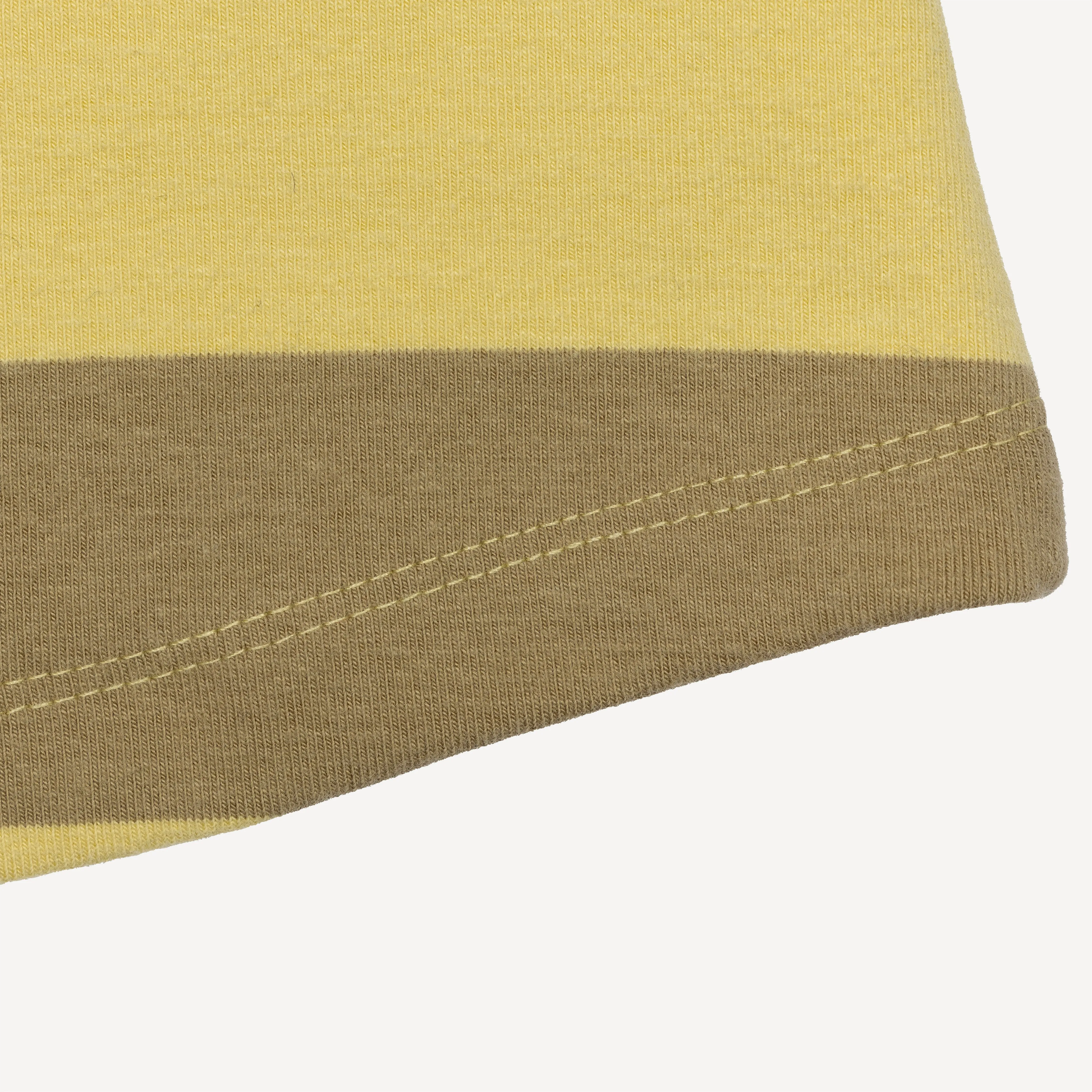 Womens Stripe High Neck Tank - Raffia / Kelp