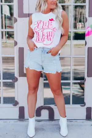 Yee Haw Graphic Tank - White