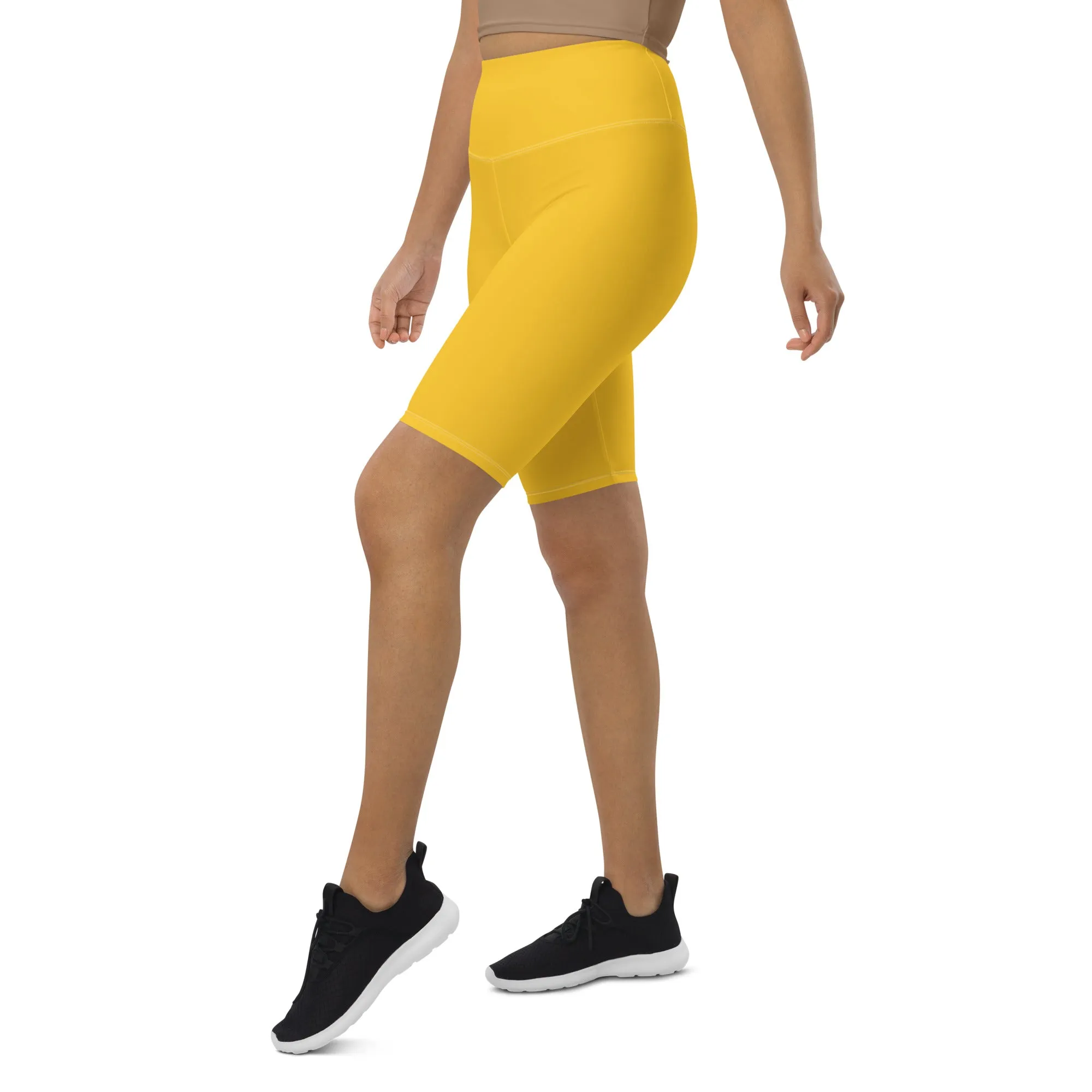 Yellow Biker Shorts