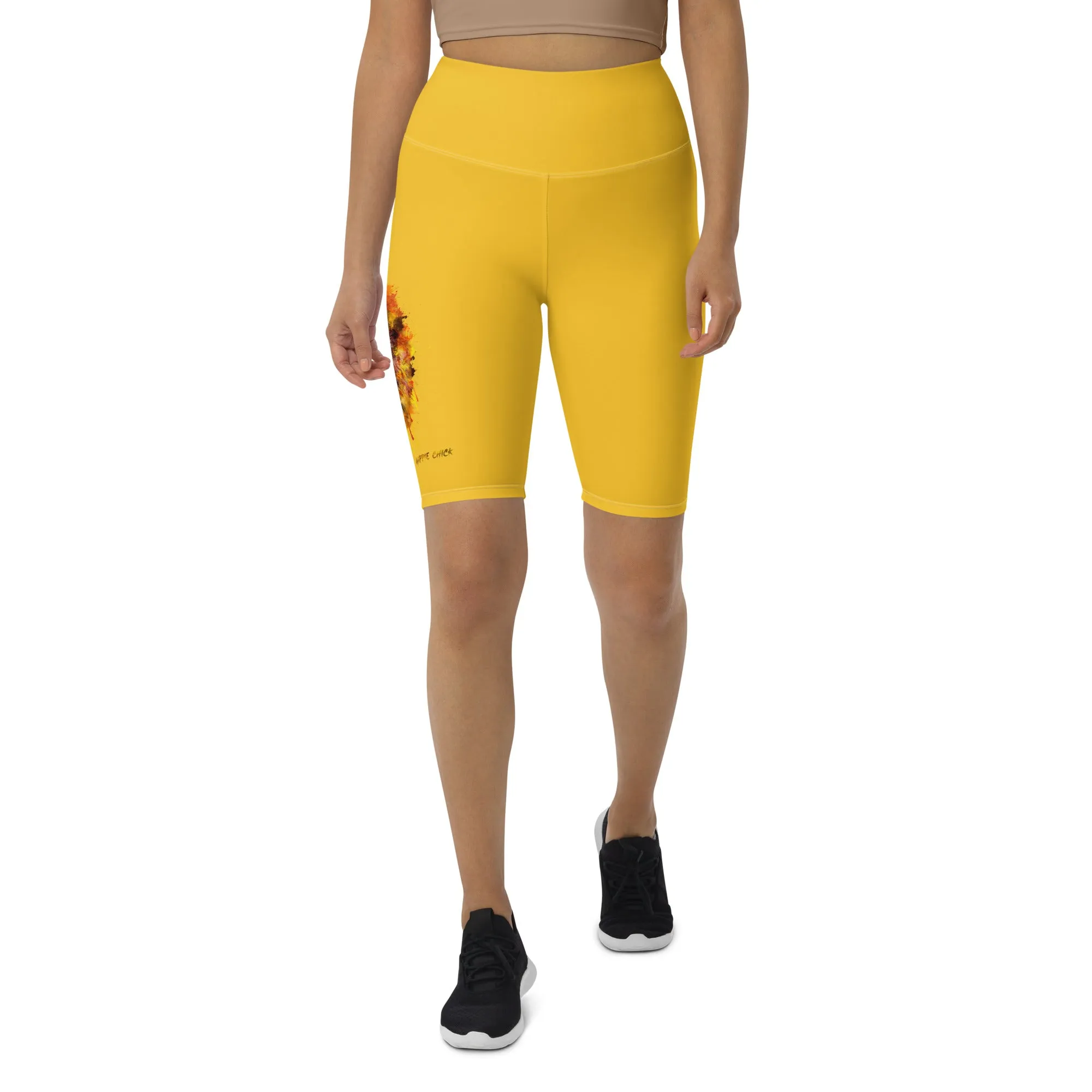 Yellow Biker Shorts