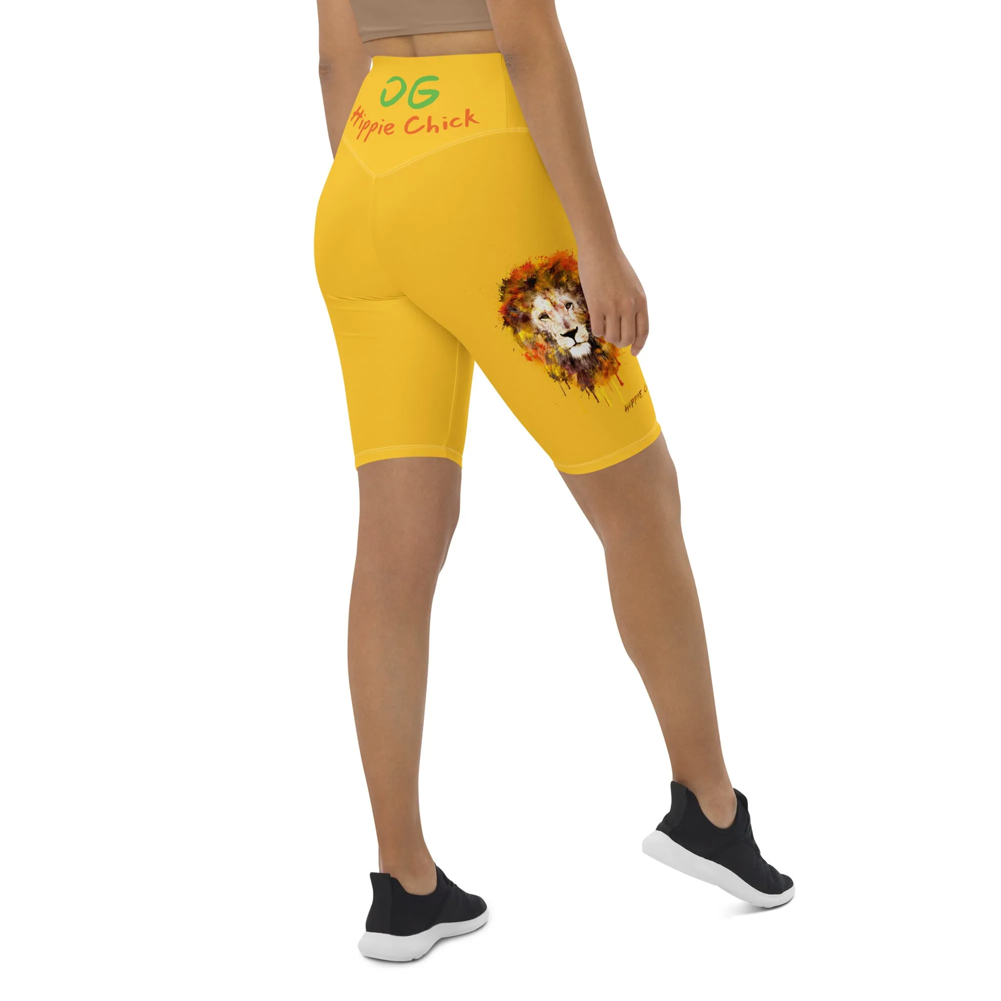 Yellow Biker Shorts