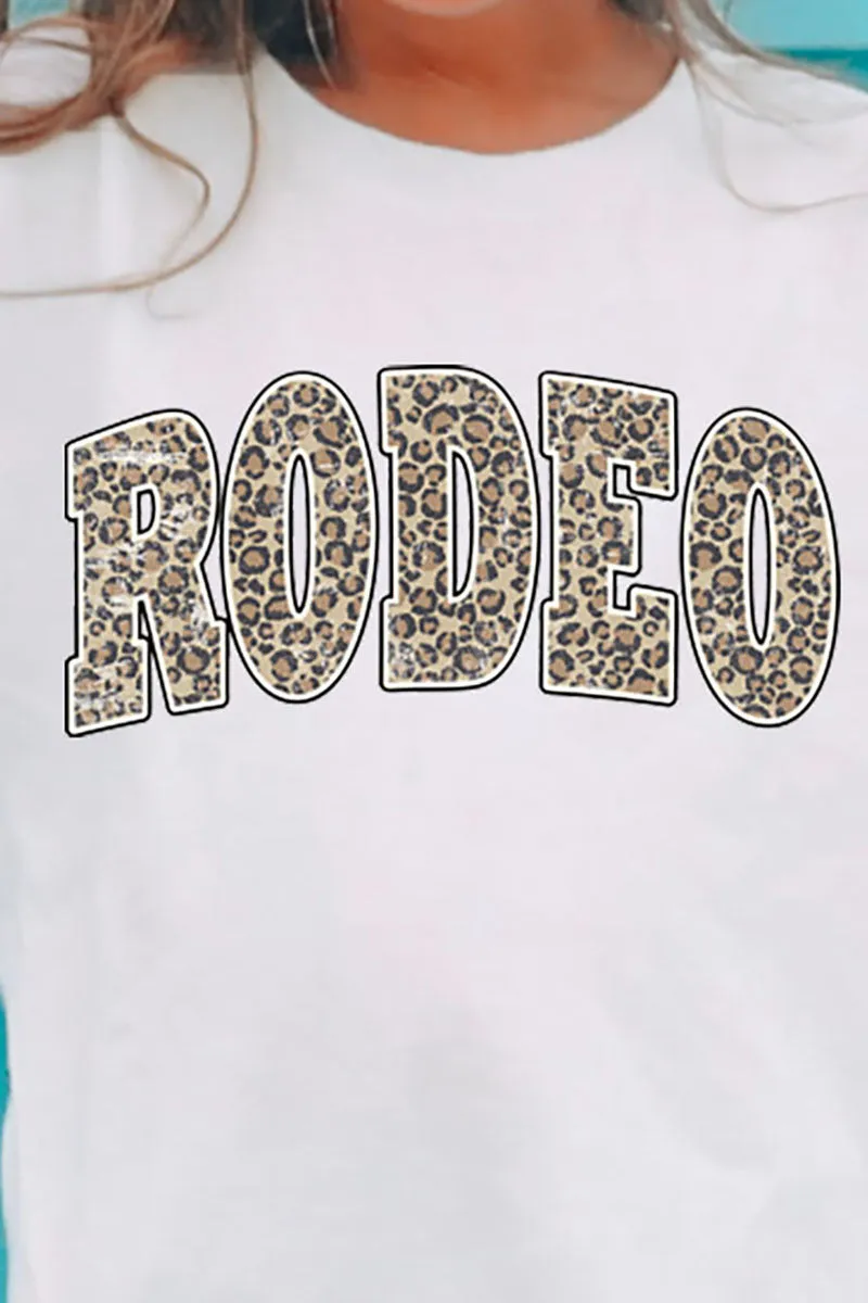 Youth Arched Rodeo Leopard Dri-Power 50/50 T-Shirt