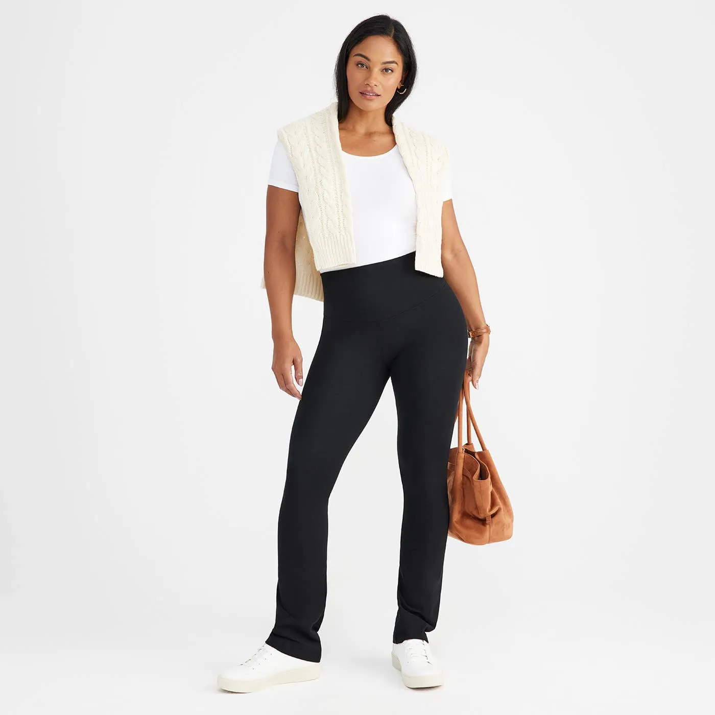 Yummie - Holly Short Sleeve Shapewear Tee - Cotton Seamless: White / 1X/2X