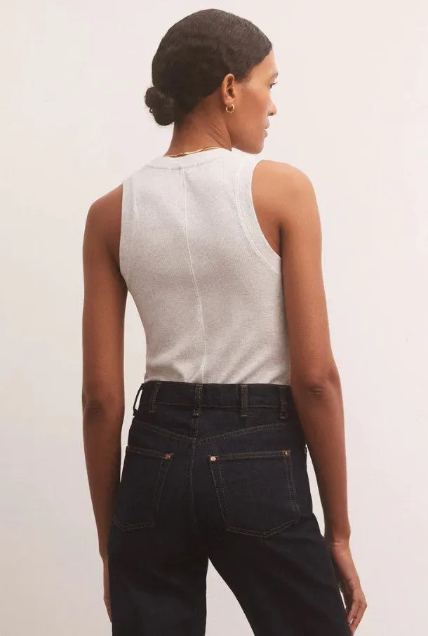 Z Supply Sirena Rib Tank, White/Black/Seaglass/Sunrise
