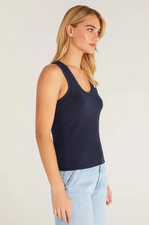 Z Supply Sirena Rib Tank, White/Black/Seaglass/Sunrise