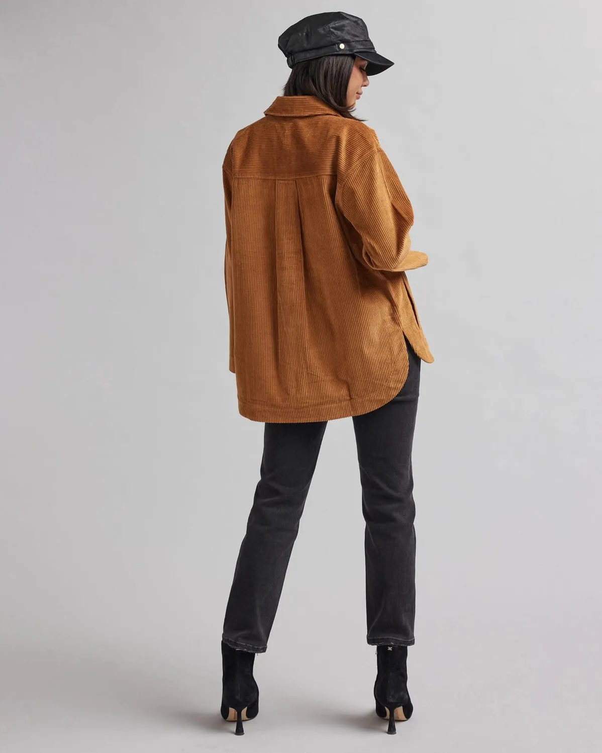 Zarya Corduroy Shirt Jacket - Camel