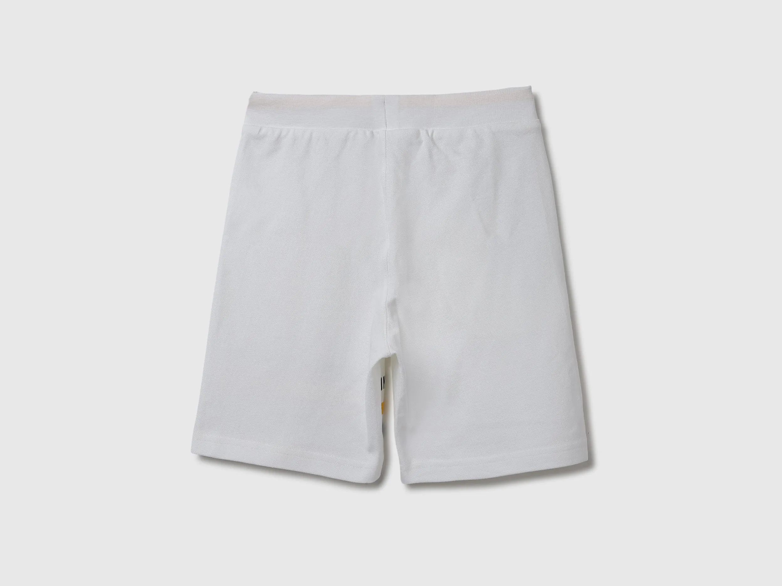 Zipper & Striped Regular Fit Shorts